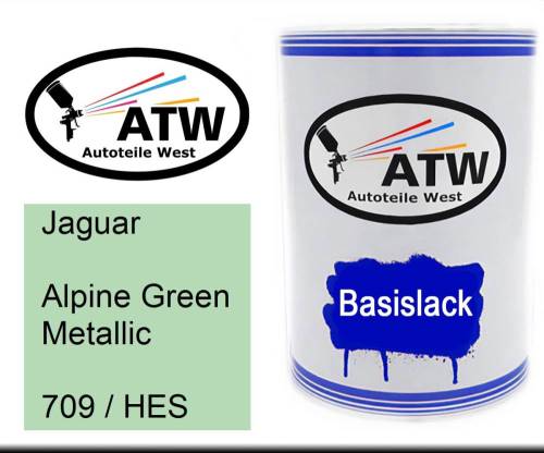 Jaguar, Alpine Green Metallic, 709 / HES: 500ml Lackdose, von ATW Autoteile West.